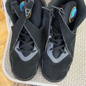 Jordan Kids Black and Gray Sneakers